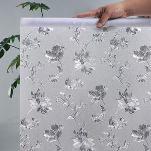 꽃무늬시트지 젖빛 유리 스티커 투광 불투명 욕실 창 엿보기방지 필름 리폼