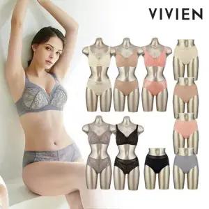 스킨핏 소프트볼륨 레이스 풀컵 브라팬티세트 15종