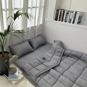 국내생산 차렵이불 요매트 세트 손님용 바닥에 까는 사계절 이불 호텔식 침구 이불세트 S D Q