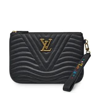 [중고명품] 블랙 뉴 웨이브 스트랩 클러치