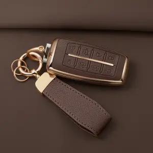 제네시스 G80 호환 차 키 케이스 키홀더 가죽 스마트키 커버 G-02