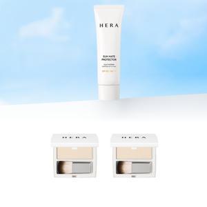 헤라 선 메이트 프로텍터 50ml + 헤라 에어리 파우더 프라이머 미니 7g(3.5g x 2개) 세트