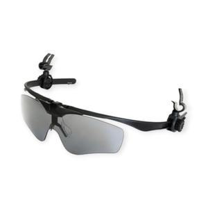 OTOS 보안경 안전모결합용 클립형 눈보호안경 안전 고글 그래이 A-645XG