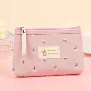 플로랄 캔버스 파우치 핑크) 화장품파우치 천파우치 미니파우치 다용도파우치 이너파우치