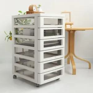 거실 책상 사무실정리 보이는 6단 서랍 이동식 수납장 책상서랍장 책상서랍 플라스틱 바퀴
