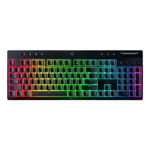 레이저코리아 블랙위도우 V4 로우 프로파일 옐로우축 한글 유무선 게이밍 키보드 Razer BlackWidow V4 Low profile HyperSpeed KR