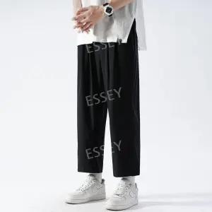 남성 8부 편한바지 팬츠 통바지 여름