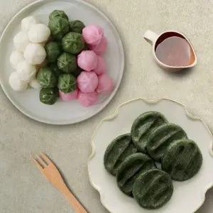 [기타][명인 떡] 이호성 명인 국 쑥개떡 800g+삼색꿀떡 800g
