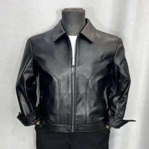 [바쏘옴므]양가죽 프리미엄 카라 자켓 블랙 Z3UB01-2