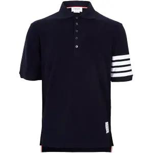 톰브라운 25FW 네이비 사선 폴로 티셔츠 MJP136G 07976 415