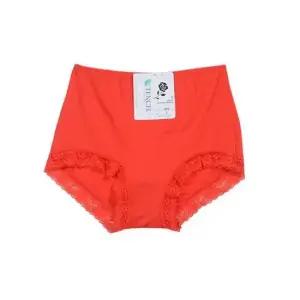 땀흡수 데일리 밑단레이스 노라인 맥시팬티 - 레드