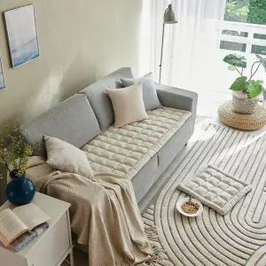 [한일카페트](대전신세계)도톰하고 폭신폭신한 브레드 3인쇼파패드 65X175cm