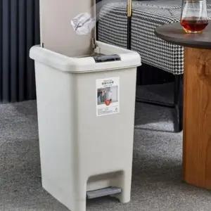종량제 페달 쓰레기통 밀폐형 휴지통 6.5L (WFJYCVL)