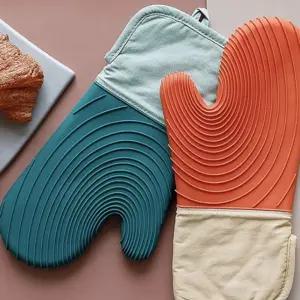 실리콘 오븐 장갑/냄비/오븐용/내열/벙어리/주방/요리/손잡이/주방용/안전/가정용/냄비용/베이킹/부엌/코팅