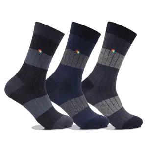 [아놀드파마] 남자정장양말 이색링글 장목 3켤레 HM005 남자면양말 구두양말