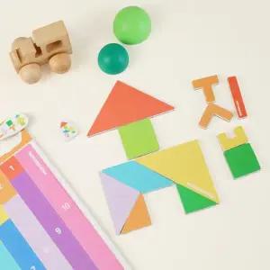 [텐바이텐][맘스보드] 매쓰플레이 / 유아 자석 칠교 교구 수막대 학습