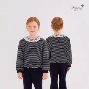 [대구백화점] [페리미츠] 여아 레이스 카라 ST 기모 티셔츠(P2545T156)