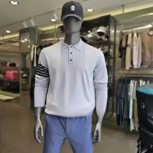 골프웨어 어메이징 남성 스웨터 니트 고스트 골프 카라 티셔츠