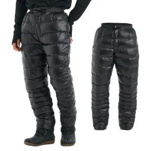RAVER 힛업 오리털 패딩바지 작업복 방수 방한 경량 오토바이 우모 등산바지