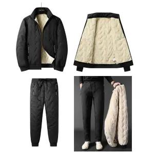 겨울 융털 패딩 상하세트 기모 방한 점퍼 바지 트레이닝복