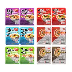 [한스코리아공식] 쿡시쌀국수 멸치2/얼큰2/해물2/김치2/고단백멸치2/고단백얼큰2 12개입 1BOX