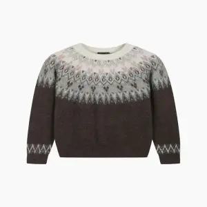 [시슬리]알파카 블렌드 노르딕 니트_s