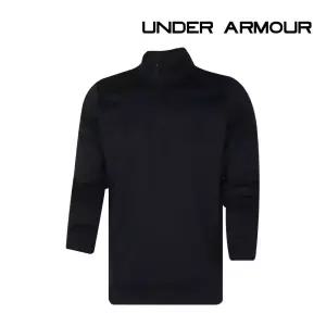 언더아머 긴팔티셔츠 아머 플리스1/4 집업 남성 블랙 1373358-001