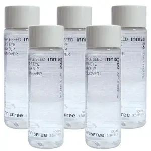 이니스프리 애플 씨드 립앤아이 메이크업 리무버 100ml 5개
