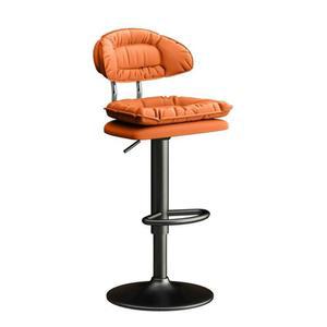 식탁의자 홈바의자 바의자 스틸 투명 높낮이 싱크대 가죽 A0179 가정용 북유럽풍 내추럴