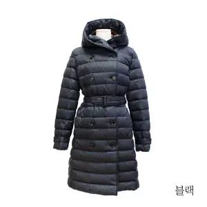 {버버리} 후드 롱 벨티드 다운 패딩