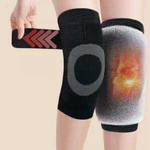 겨울 보온무릎보호대 등산 어르신 융털 보온대 무릎 레그 워머 방한대 할머니 할아버지 2P 겨울 호아대