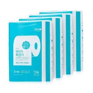 애터미 화장지 4D(35M x 15롤) x 4팩