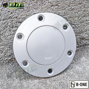 JDM 알루미늄 블랙 실버 혼 버튼 범용 스티어링 휠 스위치 푸시 커버 6 볼트 PCD 70MM