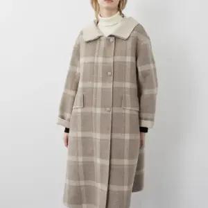 올리비아로렌 MG01 체크 모혼방 후드 집업 코트 신선도원몰 VOCEA3WA321