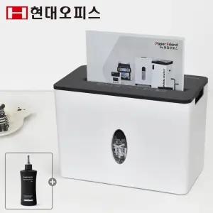 [현대오피스] 소형 가정용 문서세단기 PK-58X +오일 5매 탁상용 파쇄기 세절기