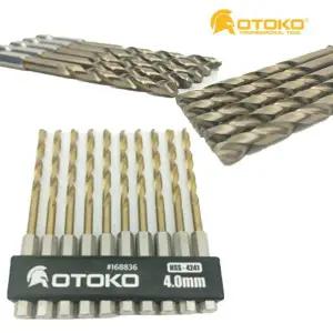 [하프클럽/]철비트 PVC 티타늄코팅 HSS 4241 임팩드릴비트 4.0mm 10pcs 1