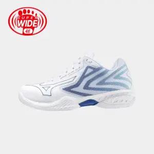 미즈노 웨이브 클로EL2 슈퍼와이드 화이트네이비 배드민턴화 인도어화 71GA228542