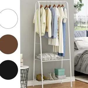 스탠드 옷걸이 행거 조립식 이동식 선반형 철제 옷걸이 행거 진열대 오픈형 튼튼한 다용도 심플한 간이
