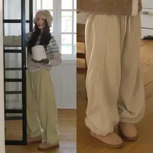 [모코블링]포그니 후리스 투웨이팬츠 밴딩팬츠 와이드팬츠 투웨이팬츠 스트랩팬츠 후리스팬츠