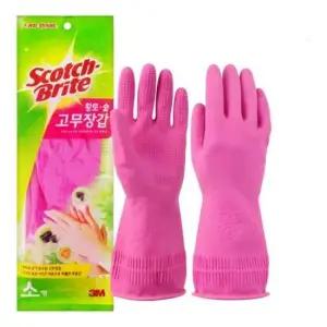 (set)3M 황토숯 고무장갑(소) 10개 주방장갑 요리장갑 설거지장갑 김장용장갑 설겆이장갑