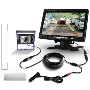 지게차 굴삭기 4채널 인공지능 터치모니터 ai카메라 자동차 트럭 후방 경광등 위험 화물차