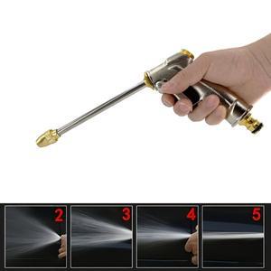 가정용 고압 세차 물총 및 어댑터 주전자 액세서리가 포함된 합금 긴 막대 손잡이 급수 도구