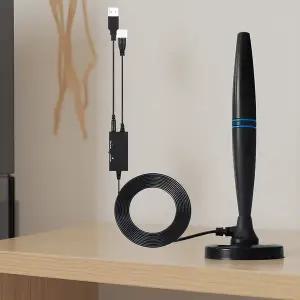 dmb안테나 실내 TV 안테나 증폭기 포함 46 862M 장거리 4K 1080P 디지털 HD 신호 DVBT2 ATSC 위성 수신기