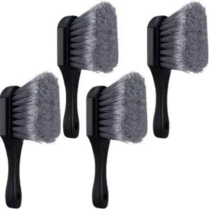 새 모이통 목욕 액세서리 분수 야외 청소를 위한 플라스틱 손잡이 유틸리티 스크럽이 포함된 마퀴타 4개