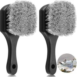 크로블리스풀 2개 새 목욕 청소 브러시 단단한 강모 뻣뻣한 브러시와 플라스틱 손잡이 유틸리티 스크럽이