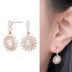 베이직 플라워 선물 회사원 원터치링 꽃 큐빅 (WFJ59ZI)