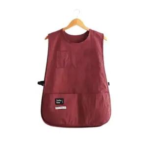 짧은 앞치마 조끼형 방수 공방 카페 서빙 숏 앞치마 (WFJ5P42)