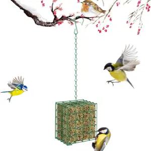 야외용 새 모이통 대용량 수트 걸이 새를 유인하기 위한 케이크 2조각 - 야외 정원 마당용