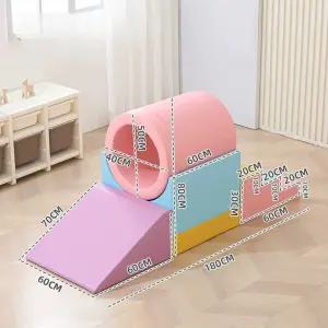 실내 놀이터 쿠션 슬라이드 대형 클라이밍 놀이방 중형 세트