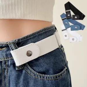 노버클 허리 스판 프리 벨트 무압박 조절 매직 밴드